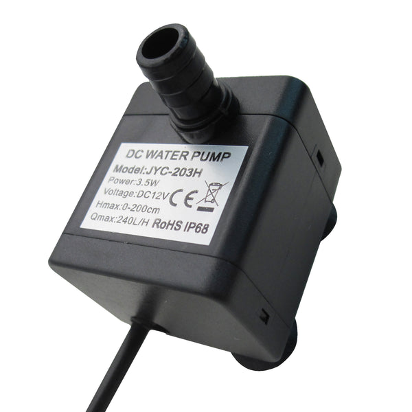 DIGITEN 52 GPH 200L H 3.5W Submersible Water Pump DC 12V Ultra Qui