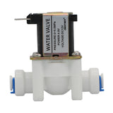 DIGITEN DC 12V 1/4" Inlet Feed Water Solenoid Valve Quick Connect N/C normally Closed no Water Pressure