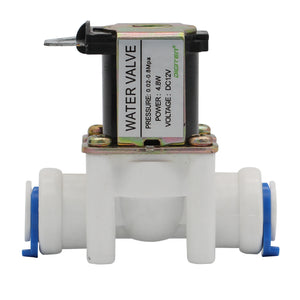 DIGITEN 12V 3/8" Inlet Feed Water Solenoid Valve Quick Connect for RO Reverse Osmosis Normally Closed