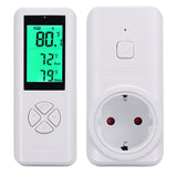 DIGITEN Thermostat Outlet WTC100 Wireless Temperature Controller Plug-in Temperature Controller Greenhouse Thermostat for Heater Cooling Heating Mode Thermostat Controlled Switch (EU Plug)