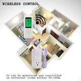 DIGITEN WTC200 Wireless Temperature Controller Thermostat Outlet Remote Control Thermometer with 2m/6ft NTC Temp Sensor Probe Heating Cooling Mode for Fan Heater Greenhouse Homebrewing Reptile