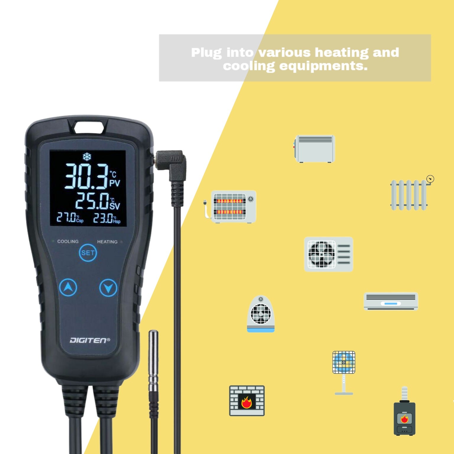 DIGITEN Temperature Controller DTC102 Thermostat Belgium