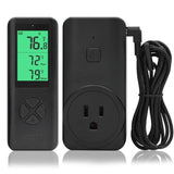 DIGITEN WTC200 Wireless Temperature Controller Thermostat Outlet Remote Control Thermometer with 2m/6ft NTC Temp Sensor Probe Heating Cooling Mode for Fan Heater Greenhouse Homebrewing Reptile