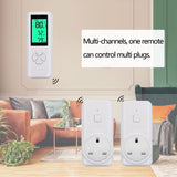 DIGITEN WTC100 Wireless Thermostat (with 2 Receivers) Plug-in Temperature Controller Outlet Programmable Remote Control Thermometer Heating Cooling Mode for Fan Heater Greenhouse Home Brew Reptile (UK Plug)